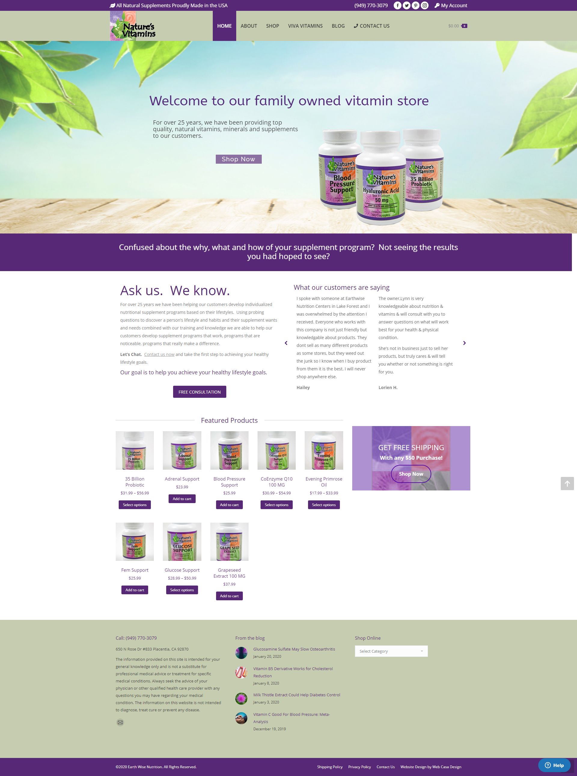 Natures Vitamins Online